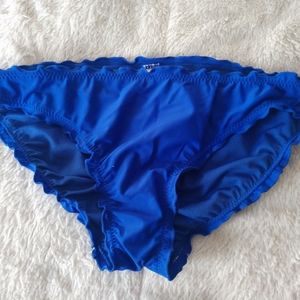 Blue bikini bottoms, size Large (11-13)